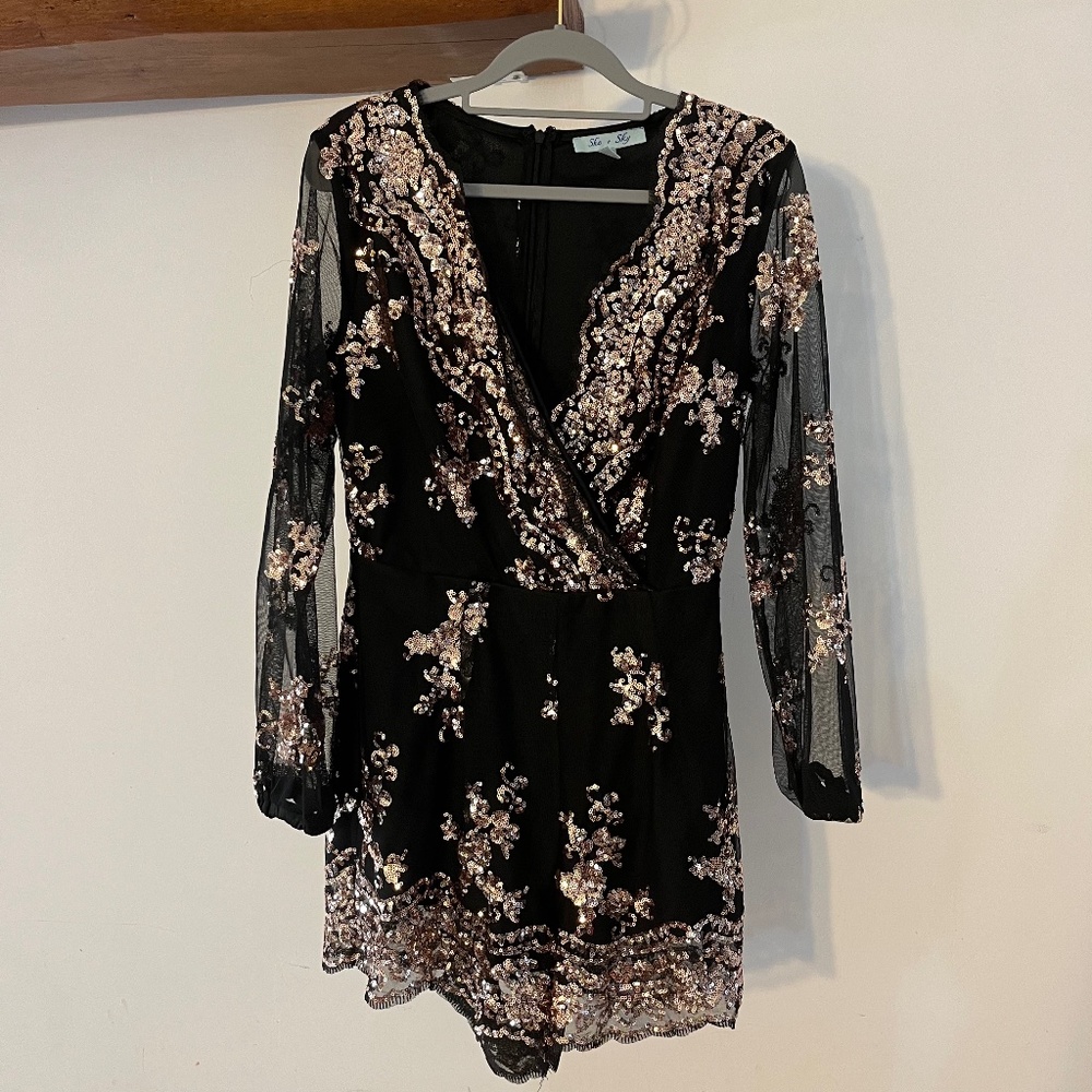 She & Sky sequin dress Small